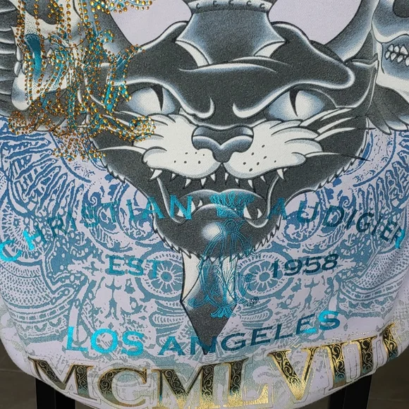 RARE ED HARDY by CHRISTIAN AUDIGIER Zip Up Hoodie